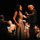 La Orquesta Sinfónica Estatal de Ucrania, en uno de sus muchos compromisos internacionales.