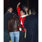Mercedes García, el día 3 cuando llegó a Madrid tras su liberación