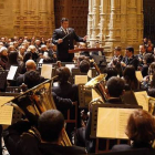 La Banda Municipal de Música de Astorga actuó ayer en el trascoro de la Catedral.