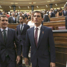 Pablo Casado y Albert Rivera en el Congreso.