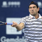El tenista español Guillermo García-López, durante el torneo de Shenzhen.