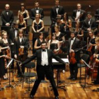 La Orquesta del Conservatorio de Salamanca acompañó a la cantaora Caridad Vega.