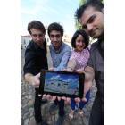 Francisco García Lamela, Jorge García Tejerina, Ana Villanueva Fernández y Yezrael Pérez Fernández han creado la app Turismo por León
