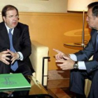 Juan Vicente Herrera en una reunión de hace meses con Marcelino Iglesias.
