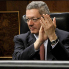 Ruiz Gallardon durante un pleno en el Congreso de los Diputados.
