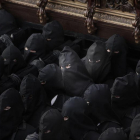 Braceros en un paso durante la pasada Semana Santa