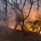 El Curueño protagonizó en mayo el primer Gran Incendio Forestal del año en León. FERNANDO OTERO