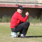 Javre Cabello durante un entrenamiento