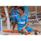 Juanín García durante un entrenamiento en el gimnasio del Palacio de Deportes. MARCIANO