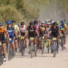 Más de 400 ciclistas tomaron parte en el Cinturón Roblano. F. OTERO