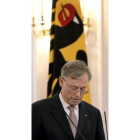 Köhler, en una rueda de prensa en el palacio Bellevue.