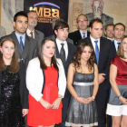 Los nuevos graduados, ayer en la ceremonia de entrega.