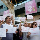 Imagen de archivo de una protesta de afectados por iDental en Valencia.