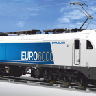 Imagen de la Euro 6000 de Stadler, la locomotora de tracción eléctrica que puede arrastras trenes de 2.000 toneladas. DL