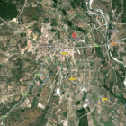 Mapa de la zona en la que se ha producido el accidente, en el término municipal de Madrigal de la Vera.