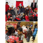 Entrega de juguetes en las campañas de Cruz Roja y de Cáritas, para los niños más necesitados en la ciudad y en la provincia leonesa.