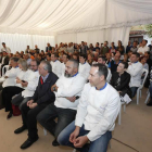 Los cocineros leoneses que acudieron al homenaje a Carlos Domínguez Cidón. MARCIANO PÉREZ