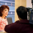 La procuradora socialista Victorina Alonso, ayer en Valladolid