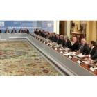 La reunión de Zapatero con los empresarios tuvo lugar en el salón de los tapices de La Moncloa