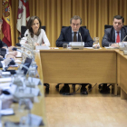 De Santiago-Juárez, durante el Consejo de Cooperación Local. R.G.