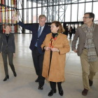 Ana Franco, Antonio Silván, Belén Mann y Manuel Mostaza, ayer durante la visita. RAMIRO