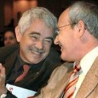 Maragall y Montilla bromean durante el acto que se celebró ayer en Barcelona