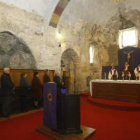Interior de la iglesia de la Asunción, durante una misa celebrada en marzo.