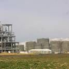 Construcción de la planta de biodiésel de EHN en Caparroso, Navarra, en una imagen de archivo