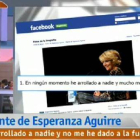 Conexión telefónica entre Mariló Montero y Esperanza Aguirre en el programa 'La mañana de la 1'.