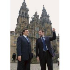 Rajoy enseña Santiago de Compostela a Durao Barroso