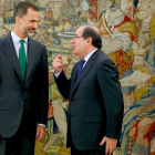 El rey con Herrera en el palacio de la Zarzuela antes de despachar juntos
