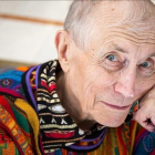 El poeta ruso Evgeni Evtushenko, en su visita a Barcelona en el 2016.