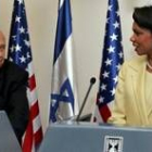 Ariel Sharón y Condoleeza Rice ofrecieron una conferencia de prensa tras el encuentro de ayer