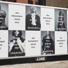 Carteles anunciando la nueva tienda de Mango en Nueva York.