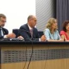 Ignacio Robles, José Antonio Díez, Encarnación Orozco y Teresa Gutiérrez, durante las jornadas