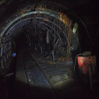 Interior de la mina de Lumajo. ARAUJO