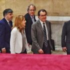 Artur Mas llega al Parlament para comparecer en la comisión de Afers Institucionals sobre los casos de corrupción de CDC.