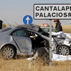 Una mujer murió ayer tras un accidente ocurrido en el término municipal de Cantalapiedra. GARCÍA