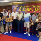 La Peña Barcelonista de Villabalter, presidida por Jorge Moreno, celebró la gala de su 35º aniversario. DL