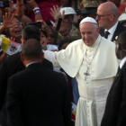 El papa Francisco en su participacion en la Jornada Mundial de la Juventud 2019.