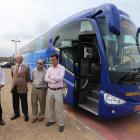 La presentación del autobús de la Ponferradina contó con la presencia de parte del consejo