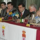 Un momento de la presentación del Magistral de ajedrez celebrada ayer en el Conde Luna de León