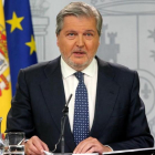 Íñigo Méndez de Vigo en la rueda de prensa posterior a la reunión del Consejo de Ministros.