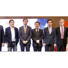Deportistas, periodistas y representantes políticos participaron ayer en Fitur en la presentación del Mundial de Ponferrada.