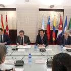 José Antonio de Santiago-Juárez durante la reunión del Grupo de Trabajo de Emigración. R. GARCÍA