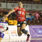 Raquel Caño durante un partido de la pasada campaña.