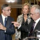 El presidente del TSJ, Ruiz Piñeiro, y el consejero de Justicia, Azkarraga