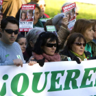 La madre de Ruth y José encabeza una manifestación celebrada hace unos días en Córdoba.