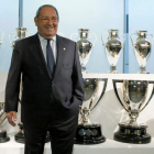 Paco Gento, exjugador del Real Madrid, el único en el mundo con seis Copas de Europa. F. ALVARADO