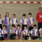 Formación del Marista San José C benjamín que militan en el grupo D